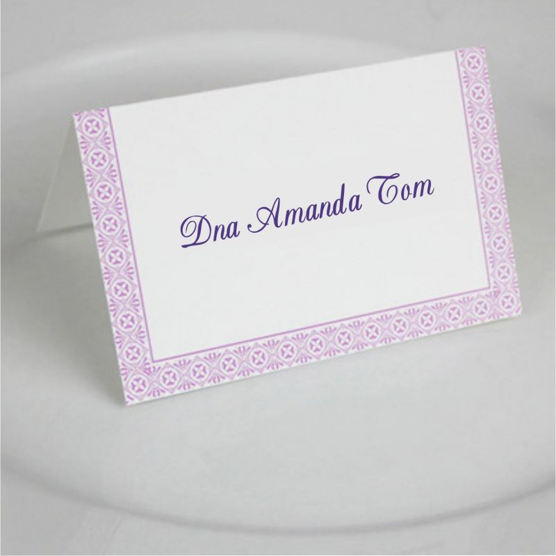 Card masa nunta lila