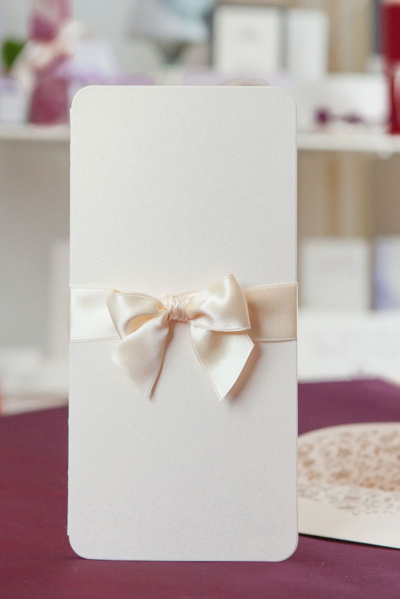 Invitatie nunta eleganta cu plic sidefat - poza 4