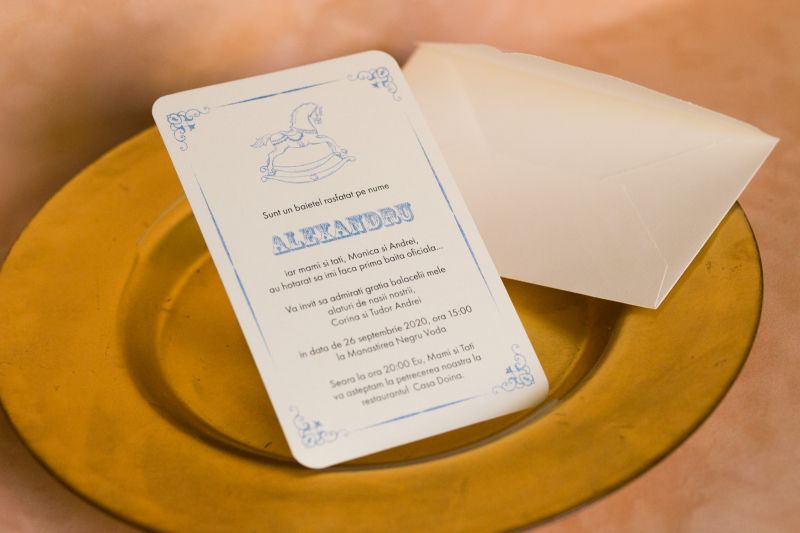Invitatie botez baietel cu calut bleu - poza 3